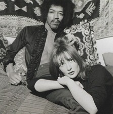 Jimi Hendrix and Girfriend at