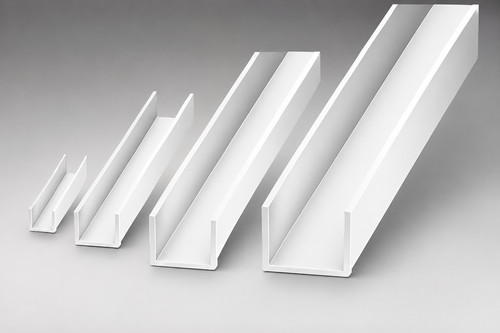 White pvc channel - pvc,