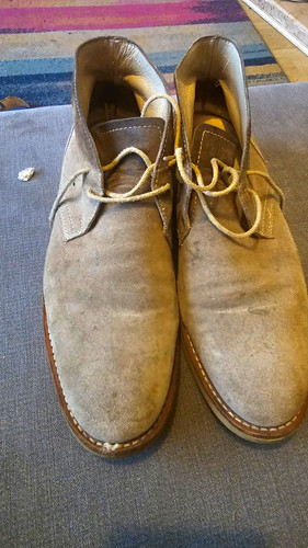 Clarks men brown - men's, suede