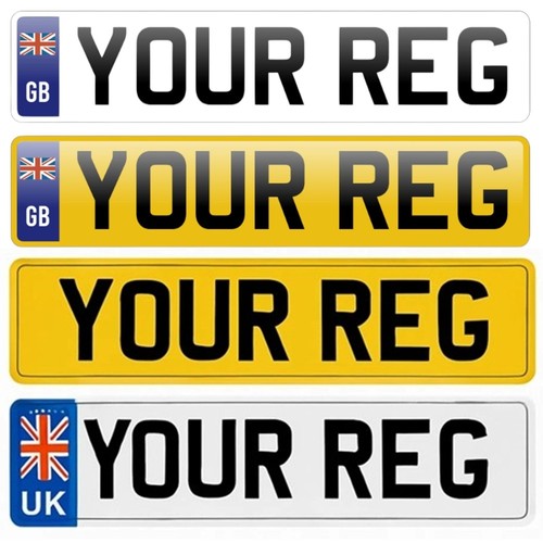 Number plates pair rear - pair,