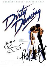DIRTY DANCING CAST X2 PP SIGNED POSTER 12" X 8" Jennifer Grey Patrick Swayze