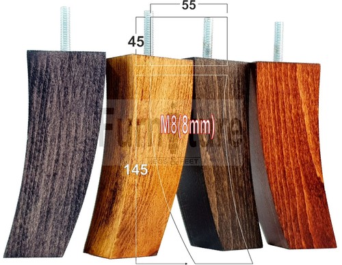 Solid wood curved furniture - solid,