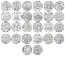 10P A-Z ALPHABET 10 PENCE 2018 UNCIRCULATED COINS - VARIOUS DESIGNS