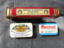3 Vintage Tins Medical
