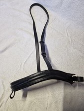Crank Noseband Black Leather Padded Used But Good Condition