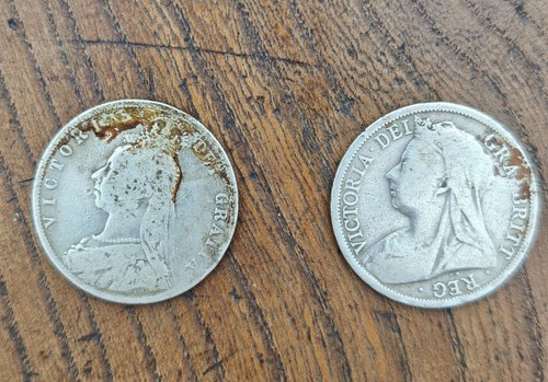 Two victorian silver - victorian, half