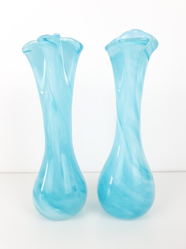Alum bay glass vases blue - glass,