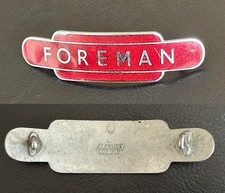 British Railways (London Midland Region) genuine maroon enamel FOREMAN cap Badge