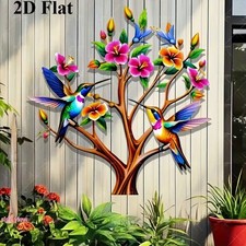 Humming bird tree 2d - on,
