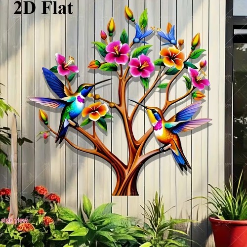 Humming bird tree 2d - tree,