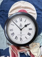 Working Vintage 12 inch Smiths Empire 151 Wall Clock With Repro WW2 RAF Dial.