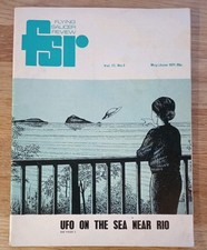 Vintage FSR Flying Saucer Review Magazine Vol 17 #3 1971 UFO on the sea near Rio
