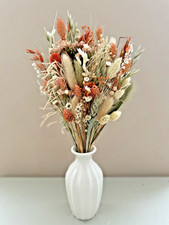 Dried flower posy in Oranges