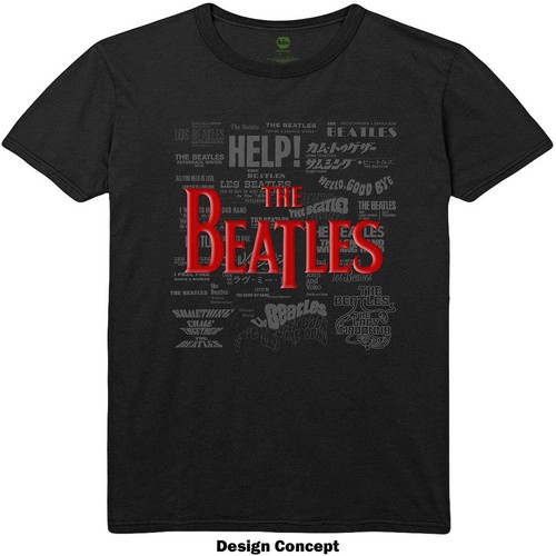 The beatles shirt titles - t-shirt, 'titles