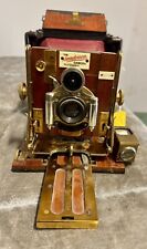 HOUGHTON SANDERSON 1/4 PLATE HAND CAMERA Plus 5 PLATES Std Gorez Berlin Lens