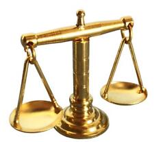 Dolls House Gold Old Fashioned Weighing Balance Scales & Weights Shop Accessory