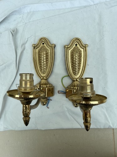 Bhs gold wall sconce - wall, pair