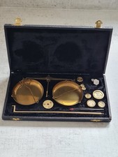 Decorative Indian Brass Balance Scales & Weights in Box