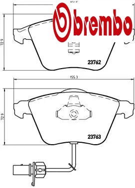 Front brake pad - front, disc