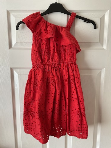 Girls red summer dress