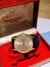 Rare Certina Club 2000 Gold Plated Manual Watch In Original Box With Paperwork