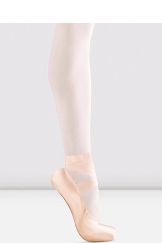 Pink satin bloch demi pointe - pink,