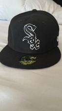 New Era Flat Brim 59FIFTY Fitted Cap - Black