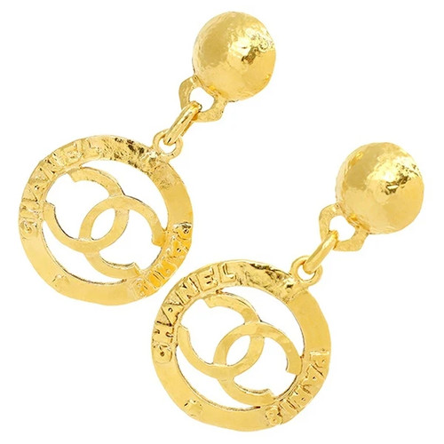 Auth chanel earrings coco - chanel,