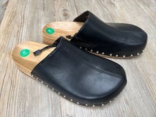 New Ladies ZARA Black Studded Clogs EU 37 UK 4 Slip On Mules Sandals Slides