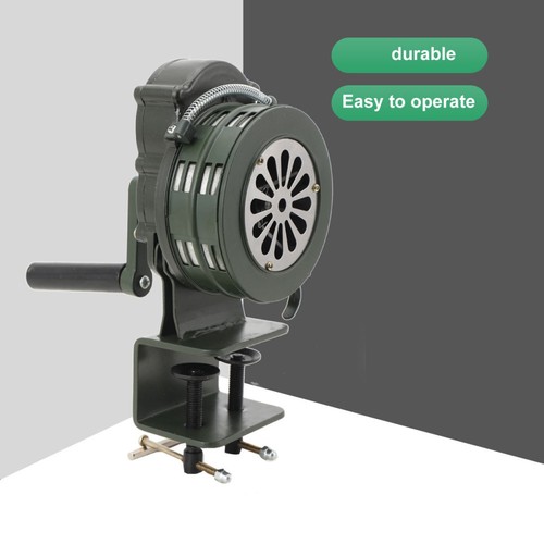 Manual operated air - raid, siren