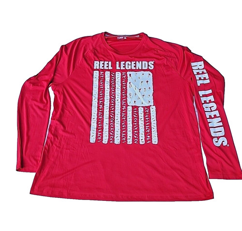 Reel legends red long sleeve - legends,