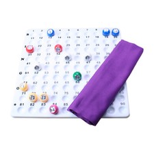 Bingo Balls, Bag & Board Set