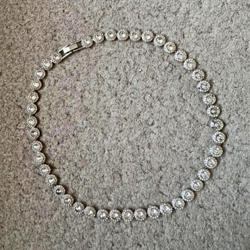 Swarovski signed silver plated - swarovski,