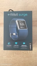 Fitbit Surge Wireless GPS Fitness Activity Tracker Smart Watch Large Blue Boxed