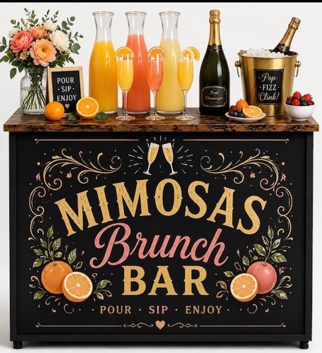 Commercial mimosa bar - bar, portable