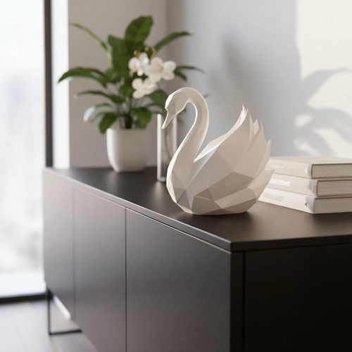 Elegant printed swan - elegant,