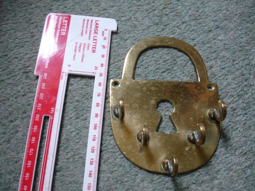 Vintage brass padlock shaped - vintage,
