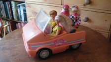 Barbie car and dolls