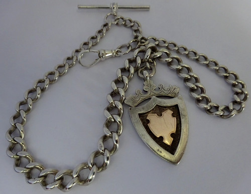 Antique solid silver pocket