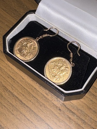 22ct gold half - gold, drop