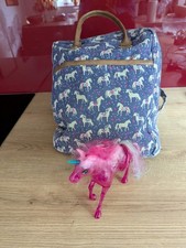 Monsoon Girl's Unicorn Backpack Rucksack & Pink Foal Unicorn Toy Perfect School 