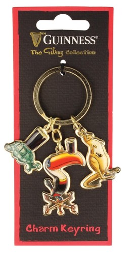 Guinness keyring with gilroy - guinness,