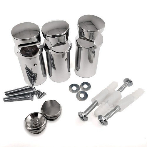 Chrome wall brackets - wall,