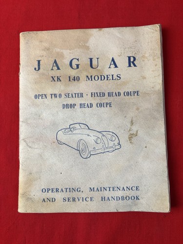 Jaguar xk140 operation - xk140,