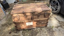 Large Vintage Wooden Banded