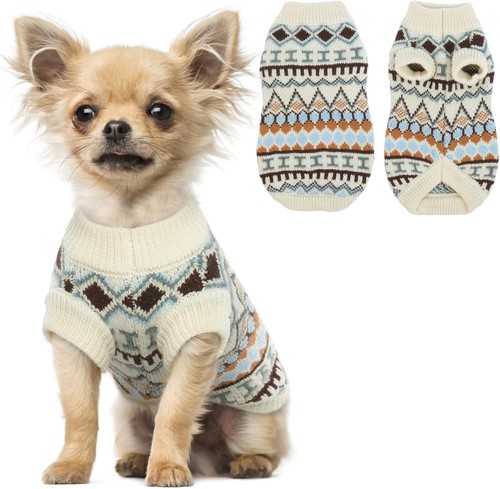 Knitted dog jumpers - knitted, with