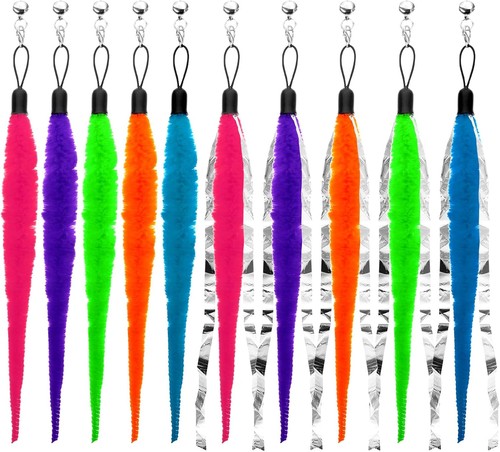 Worm cat toy with foil - with, foil,