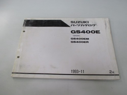 Gs400e parts list - gs400e, 2nd