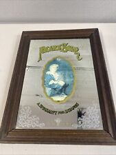 VINTAGE PEAR SOAP FRAMED PICTURE MIRROR ANTIQUE ADVERTISING  BAR SHOP RETRO@K