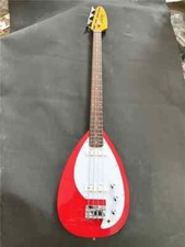 4-Strings Tear Drop Vox Phantom Electric Bass Guitar Red Body White Pickgurd 